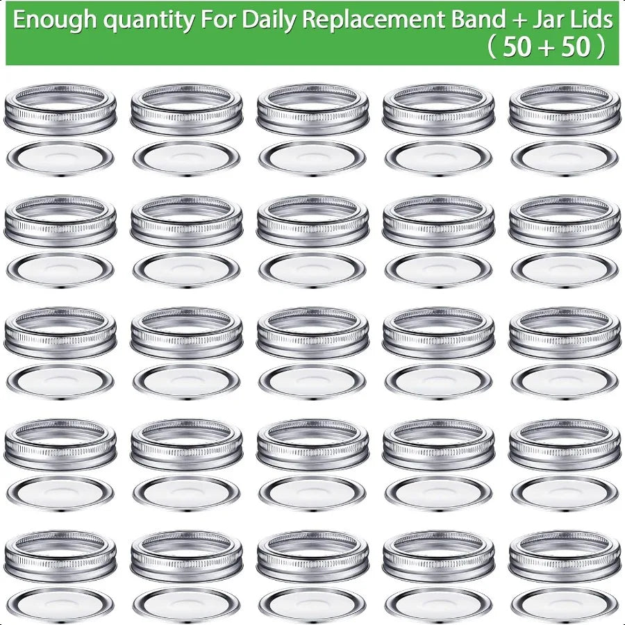 Regular Mouth Canning Lids with Rings