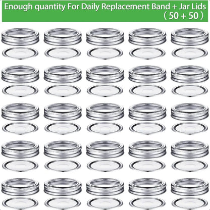Regular Mouth Canning Lids with Rings