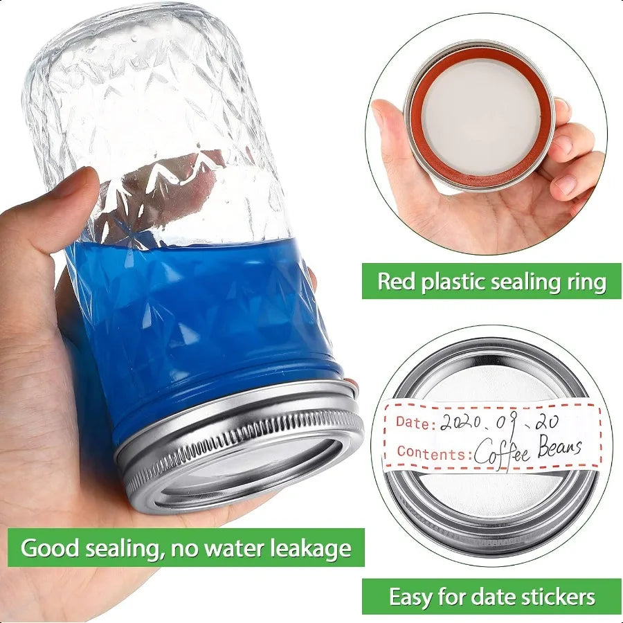 Regular Mouth Canning Lids with Rings