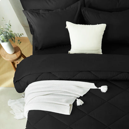 Bedding Sets, 5/7 Pieces in a Bag, with Comforters, Sheets, Pillowcases & Pillow Shams