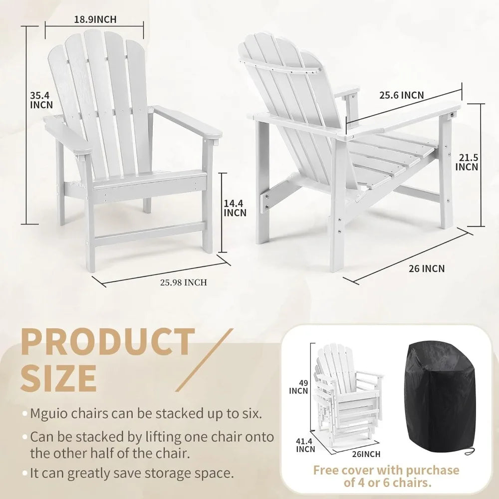 Stacking Adirondack Chairs Set of 4