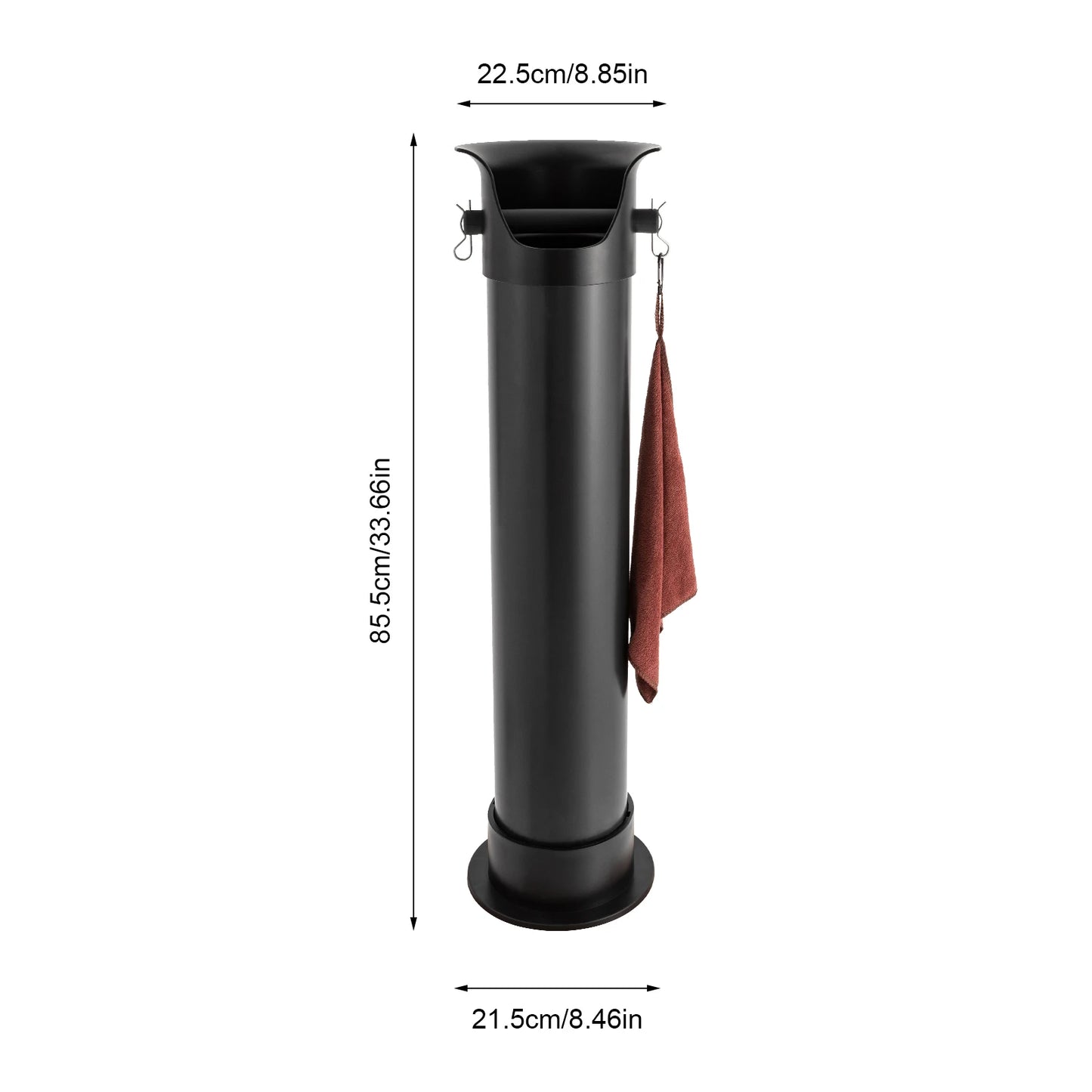 Commercial Floor Standing Knockbox with Removable Base