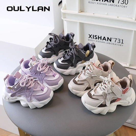 Mesh Breathable Children Sneakers, Baby Soft Bottom Shoes