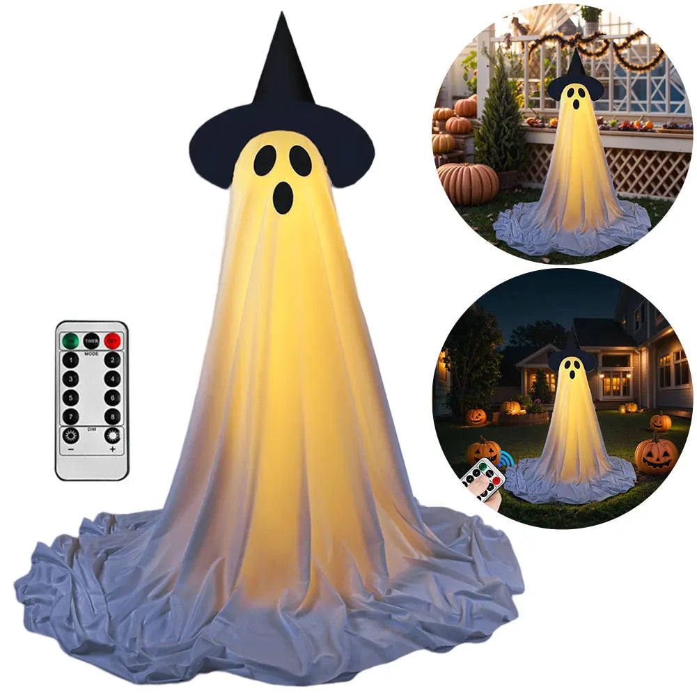 Outdoor Ghost Decorations Scary Standing Ghosts for Front Porch or Yard