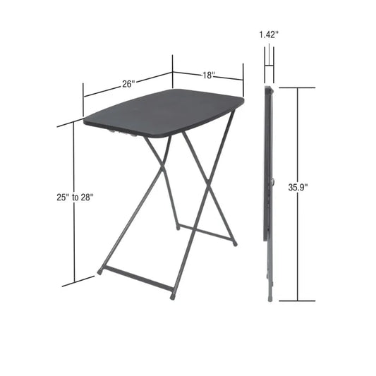 26-inch Adjustable Height Personal Folding Table