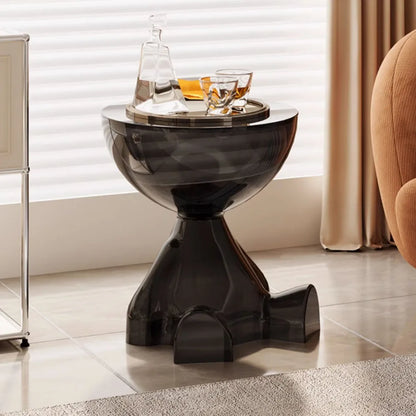 Transparent Advanced Small flat head coffee table cream style (6 colors)