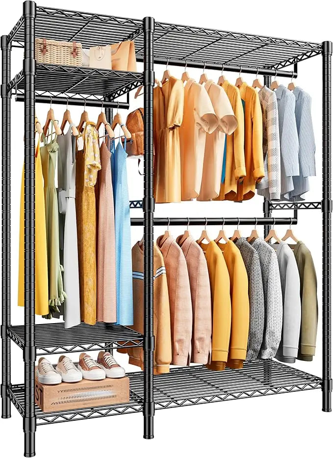 Heavy Duty Loads 780LBS Clothing Rack 45.5" W x 77" H x16.5 D