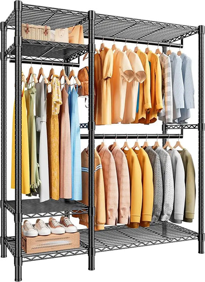 Heavy Duty Loads 780LBS Clothing Rack 45.5" W x 77" H x16.5 D