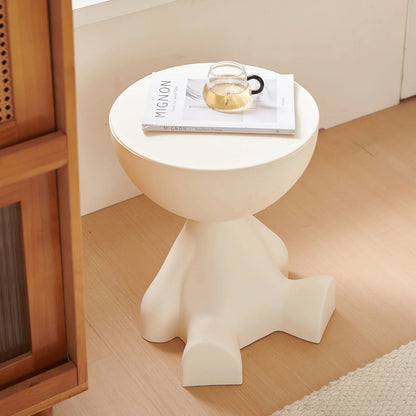 Small flat head coffee table cream style