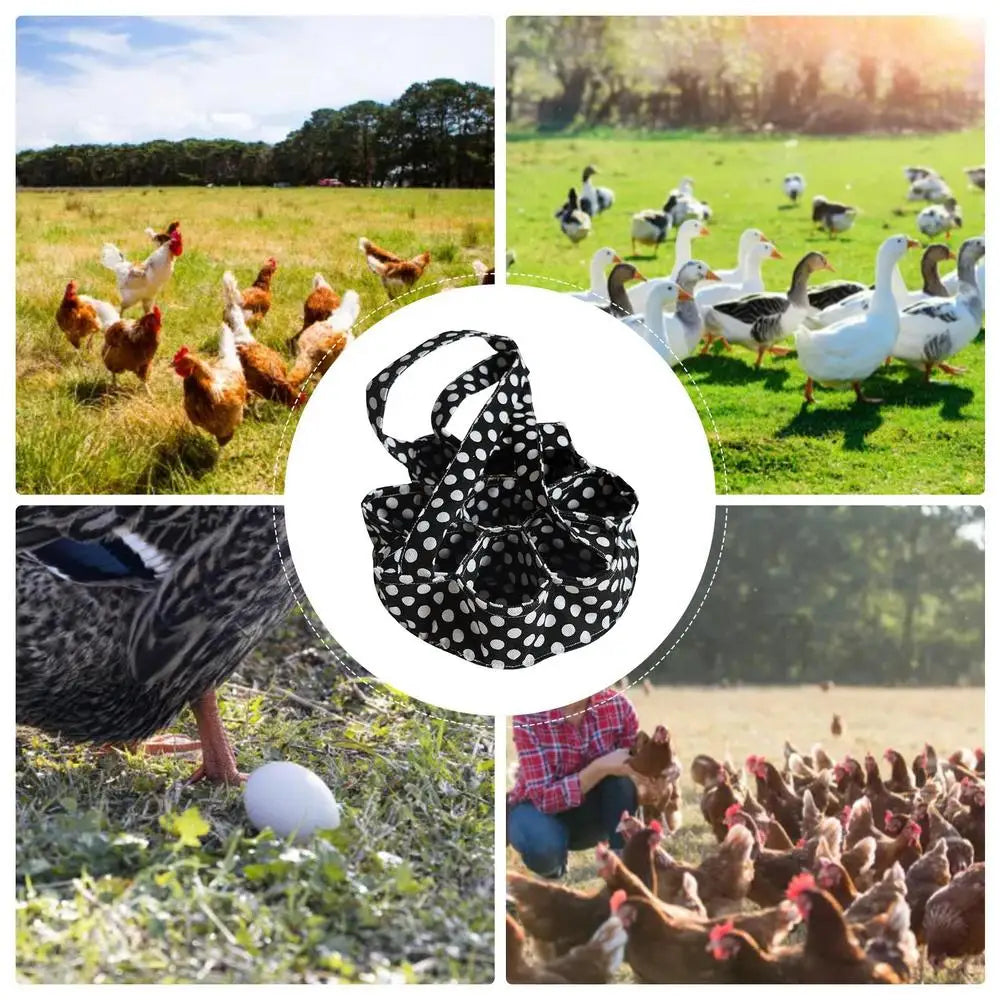 Egg Collecting Basket  With 9 Pouches