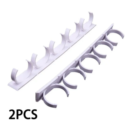 2/4PCS Spice Bottle Rack  Cabinet  Wall Mount Plastic Adhesive Clip