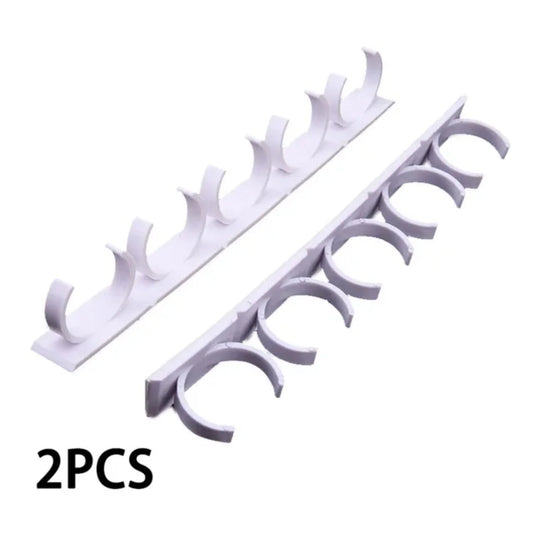 2/4PCS Spice Bottle Rack  Cabinet  Wall Mount Plastic Adhesive Clip