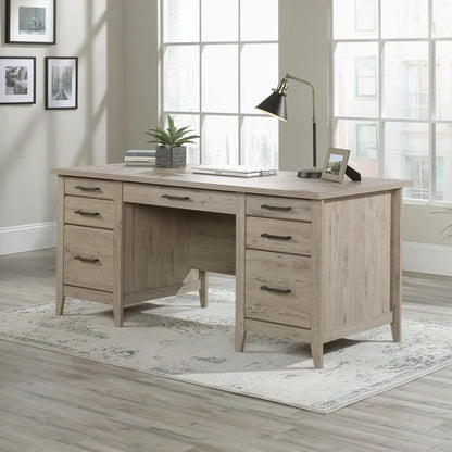 66"W Executive Computer Desk, Laurel Oak