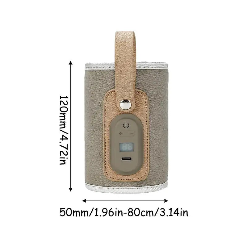 Portable Baby Bottle Warmer Travel Warmer, Cover, USB Heater