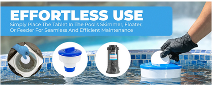 3 Inch 40Lbs Pool Chlorine Tablets - Stabilized Chlorine Tablets for Hot Tubs, Swimming Pools and Spas - Slow Dissolving