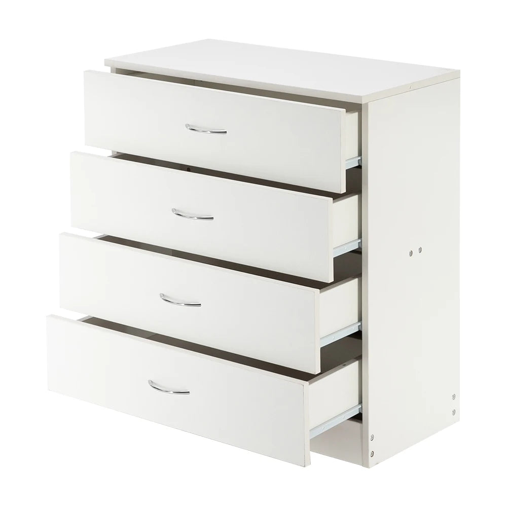 Simple 4-Drawer Dresser White