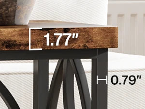 70.9-Inch Industrial Sofa/Entry Console Table