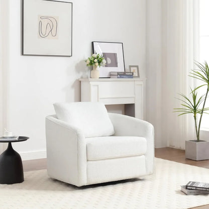 Oversized 360 Swivel Armchair(Seat Area:25.6" D x 26.8" W)