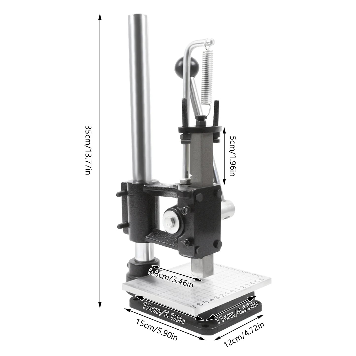 Leather Craft Imprinting Machine DIY Manual  Embossing Press