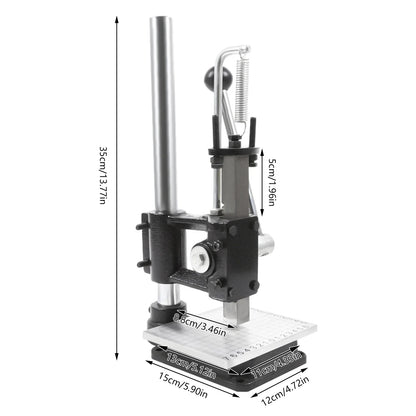 Leather Craft Imprinting Machine DIY Manual  Embossing Press