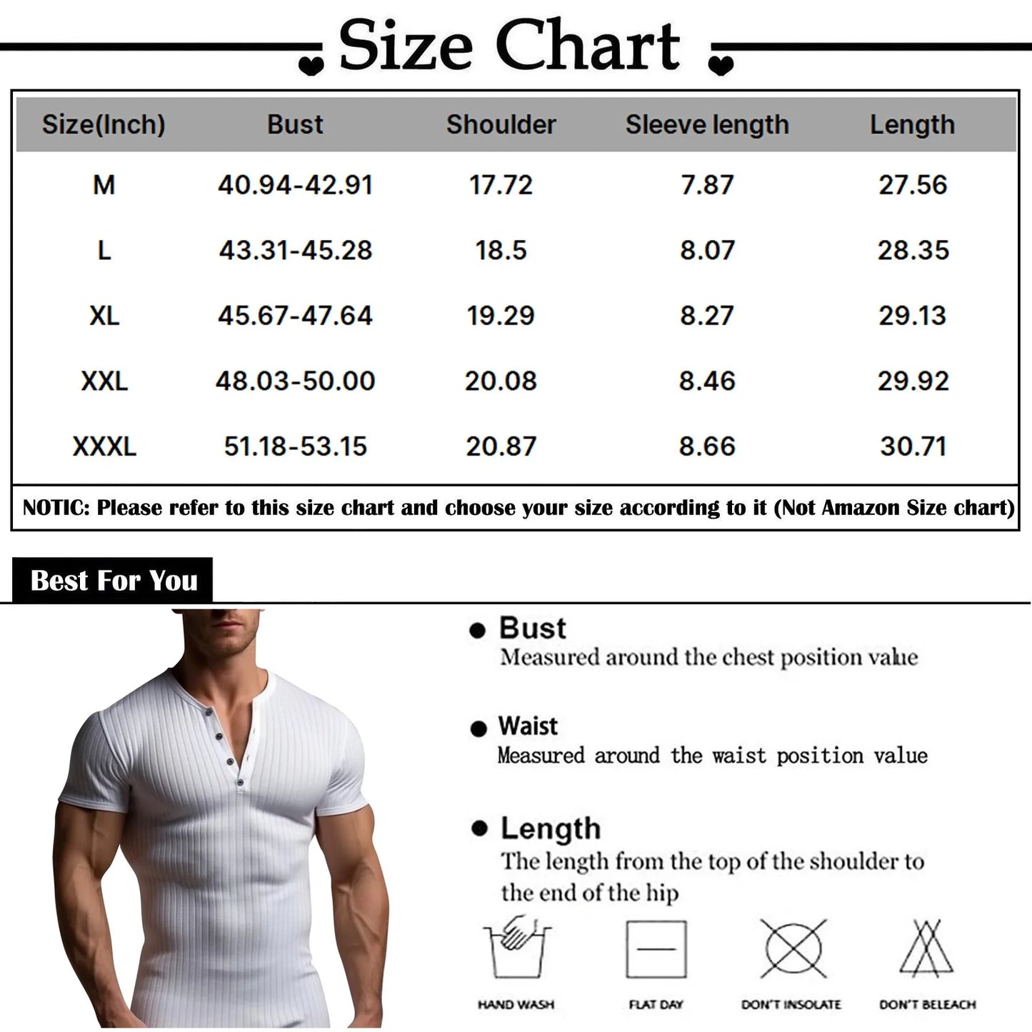 Muscle Slim Fit Short Sleeve T-shirt, V-neck Collar