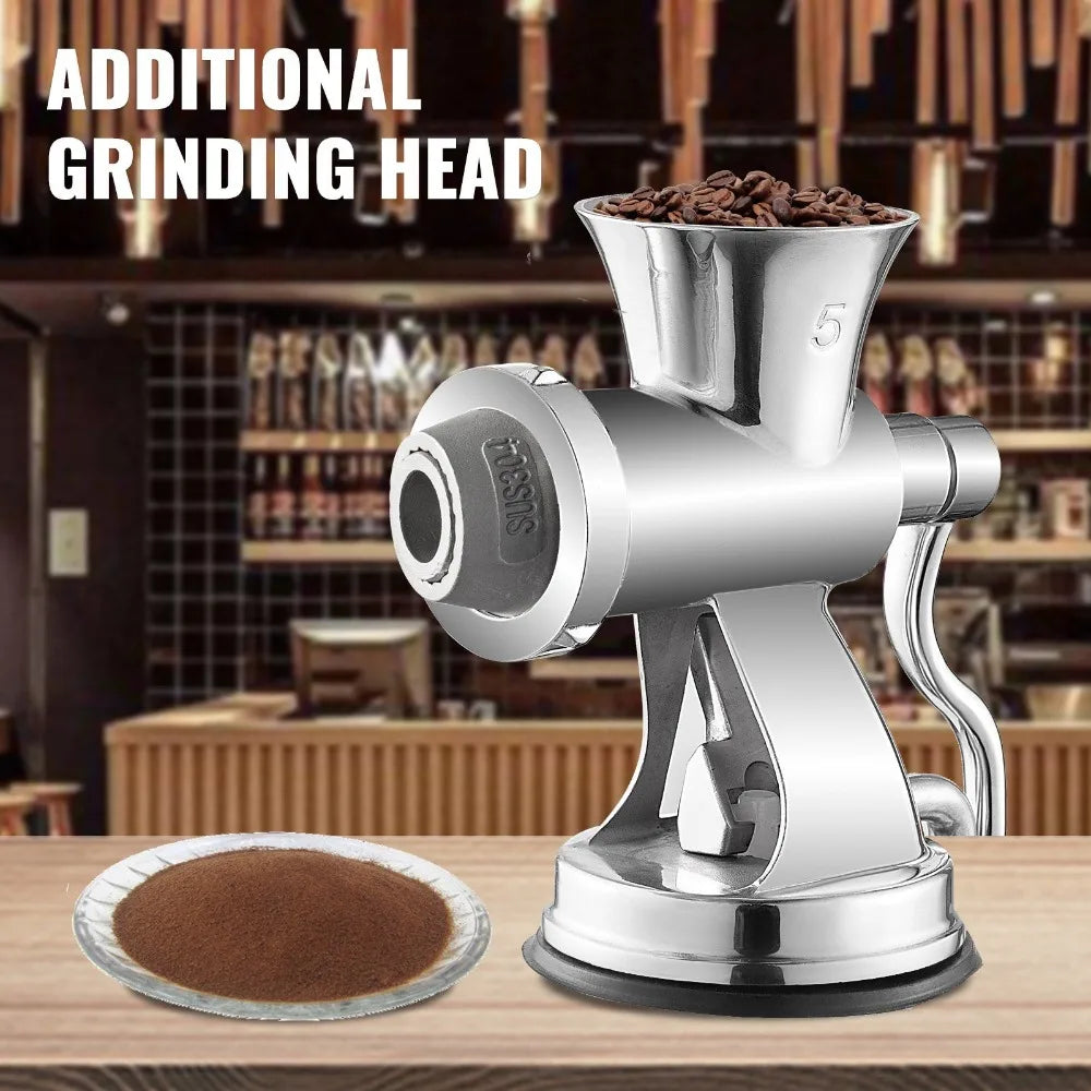 Meat Grinder Manual 304 Stainless Steel Hand Operated