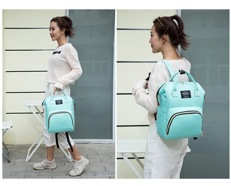 Diaper Bag Backpack, Large Capacity, Multi-function, Waterproof