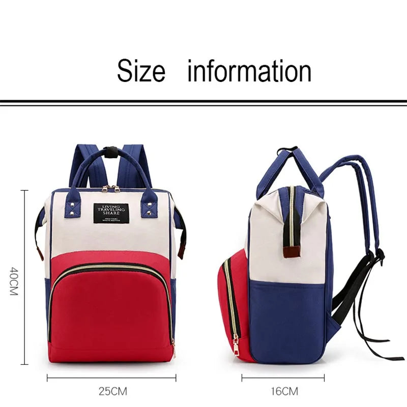 Diaper Bag Backpack, Large Capacity, Multi-function, Waterproof