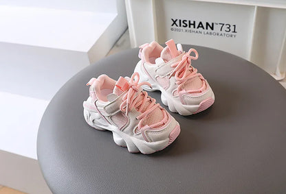 Boys Girls Shoes, Sports Mesh, Breathable, Soft Sole