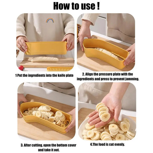 Banana Cutter Slicer Stainless Steel Multi-Functional