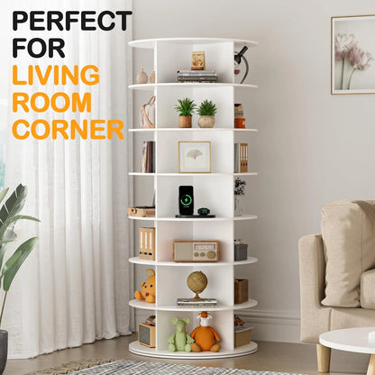 Rotating Shoe Rack Tower 7 Tier Organizer