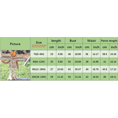 6-24M 2Pcs Baby Girls  Summer Clothing Set, Lacing Halterneck Vest with Flower Print Flare Pants