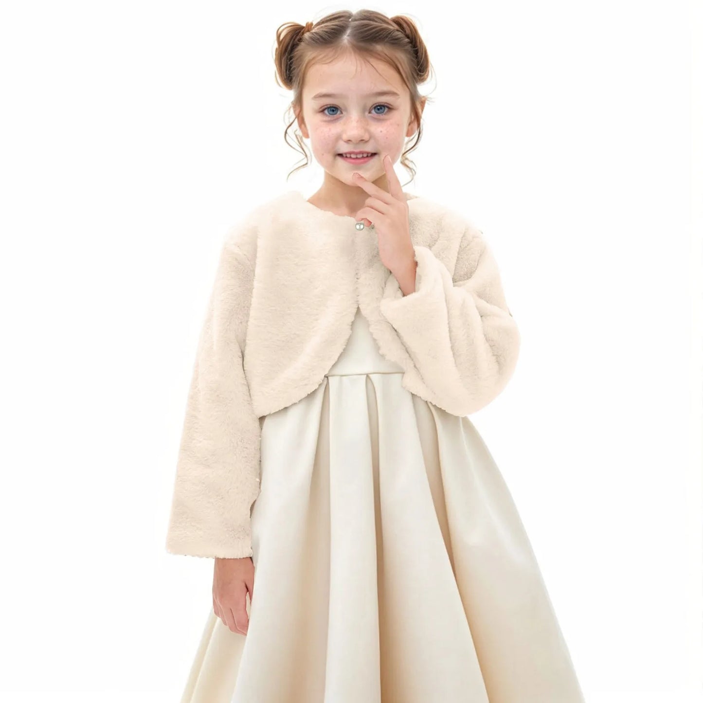 Size 1-12 Dressy Cardigan Fleece Fuzzy Bolero
