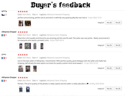 Custom Male T-shirt, One-Side Print Personalized, Make Your Photo, Text Gift 100% Cotton Soft Casual T Shirt Made in US