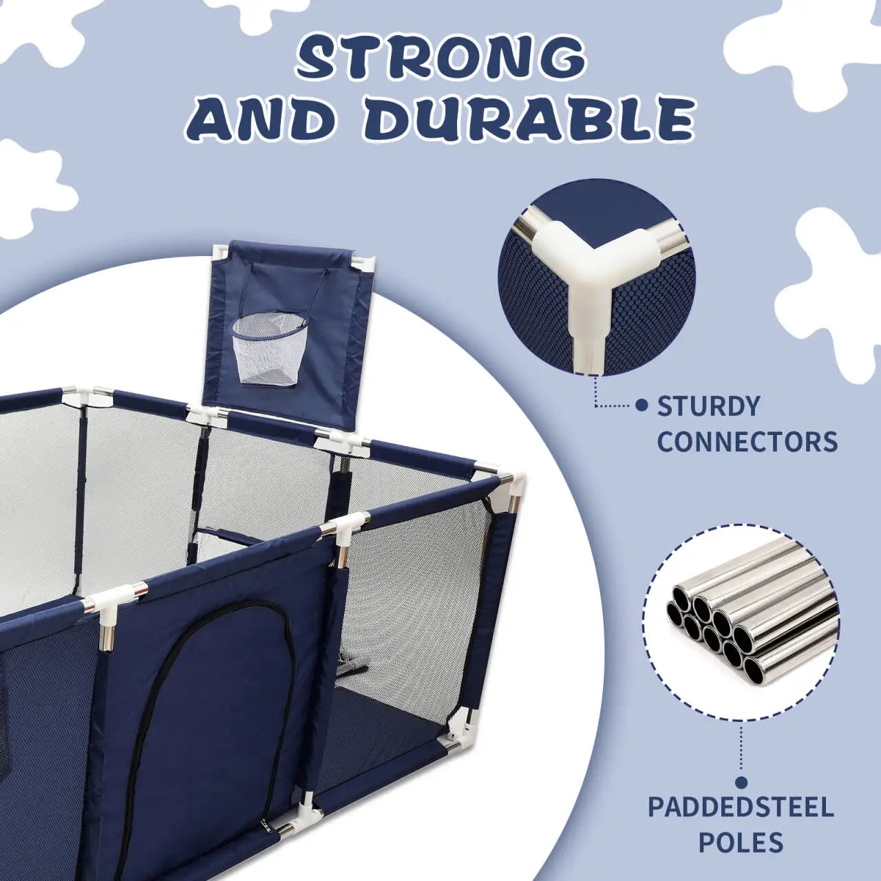 Baby Playpen Safety Barrier Fence