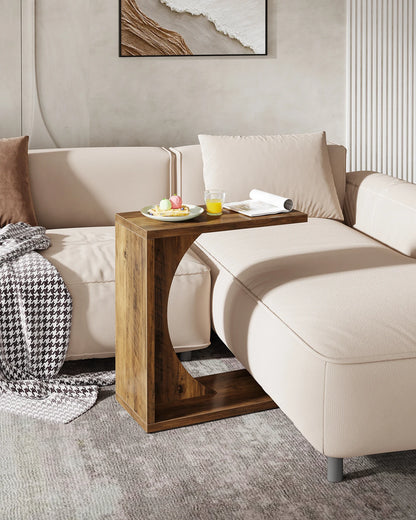 C-Shaped End Table for Sofa