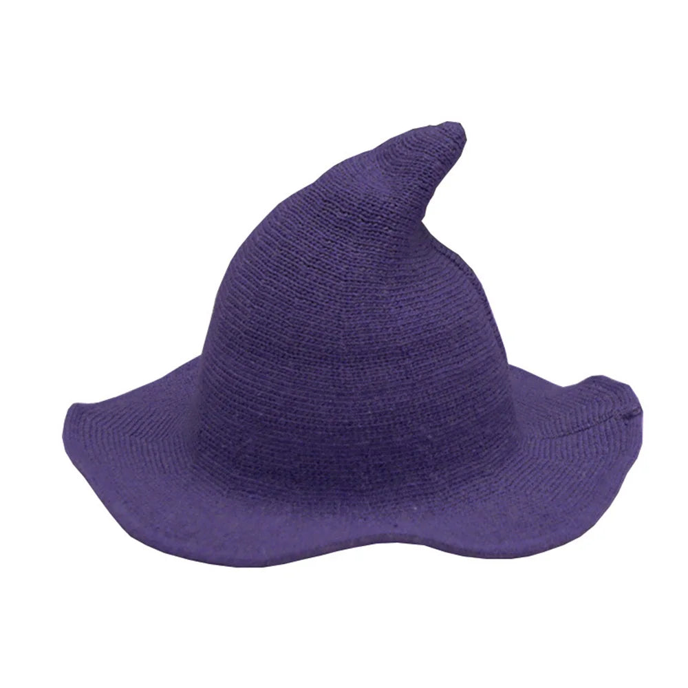 Halloween Knit Wool Wizard Hat/Witch Caps