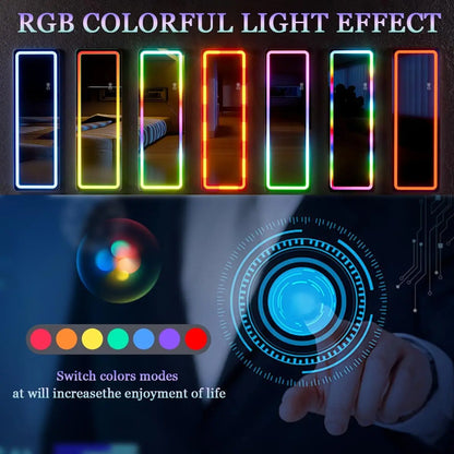 Dimming & 7 Color Changing Lighting, Wall Mounted Mirror