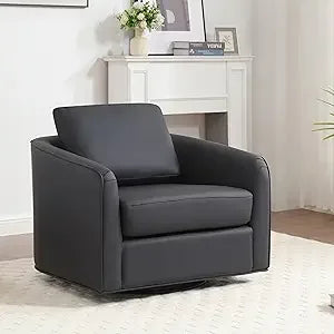 Oversized 360 Swivel Armchair(Seat Area:25.6" D x 26.8" W)