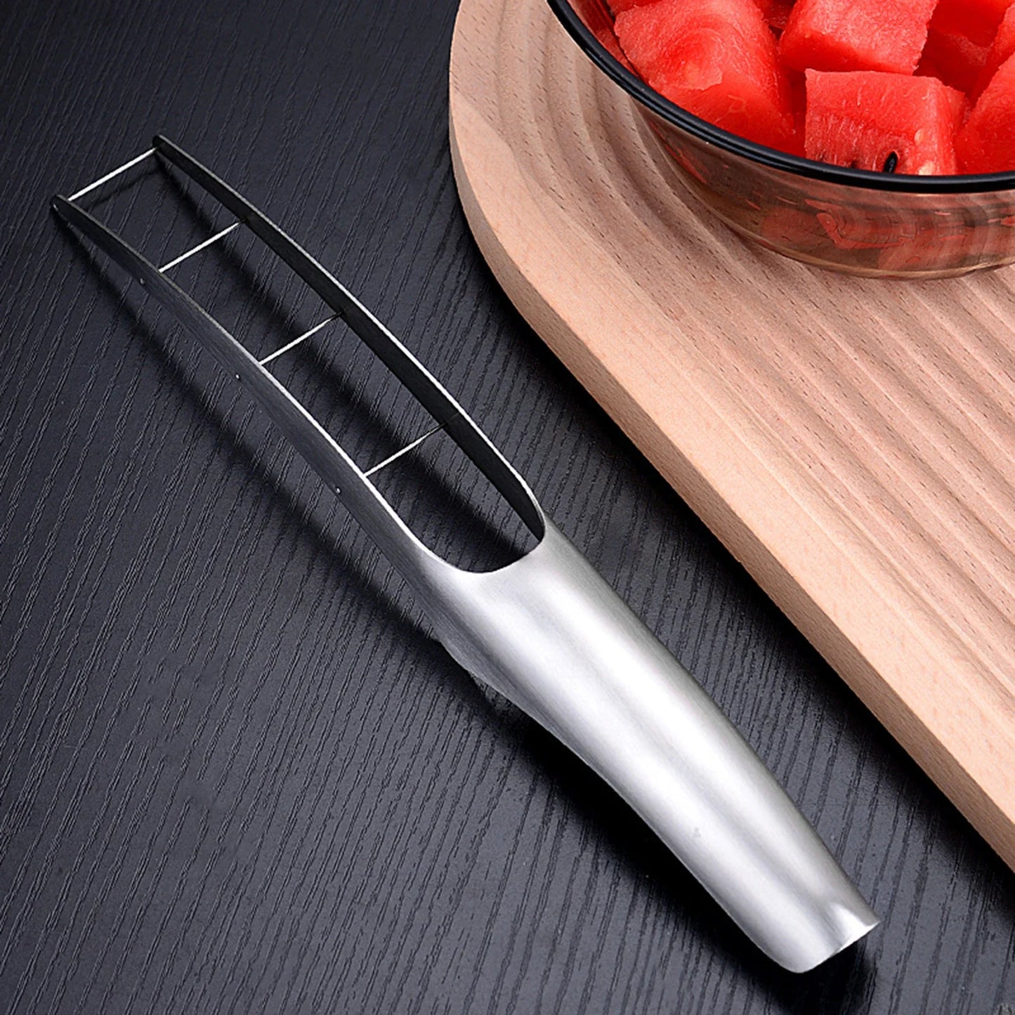 Stainless Steel Watermelon Cutter Summer Watermelon Slicer Without Dirty Hands Multi Functional Slicer For Melon Kitchen Tools