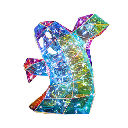 Halloween Iridescent Ghost Decor, Cute Glow LED Lights Holiday Party Decoration S