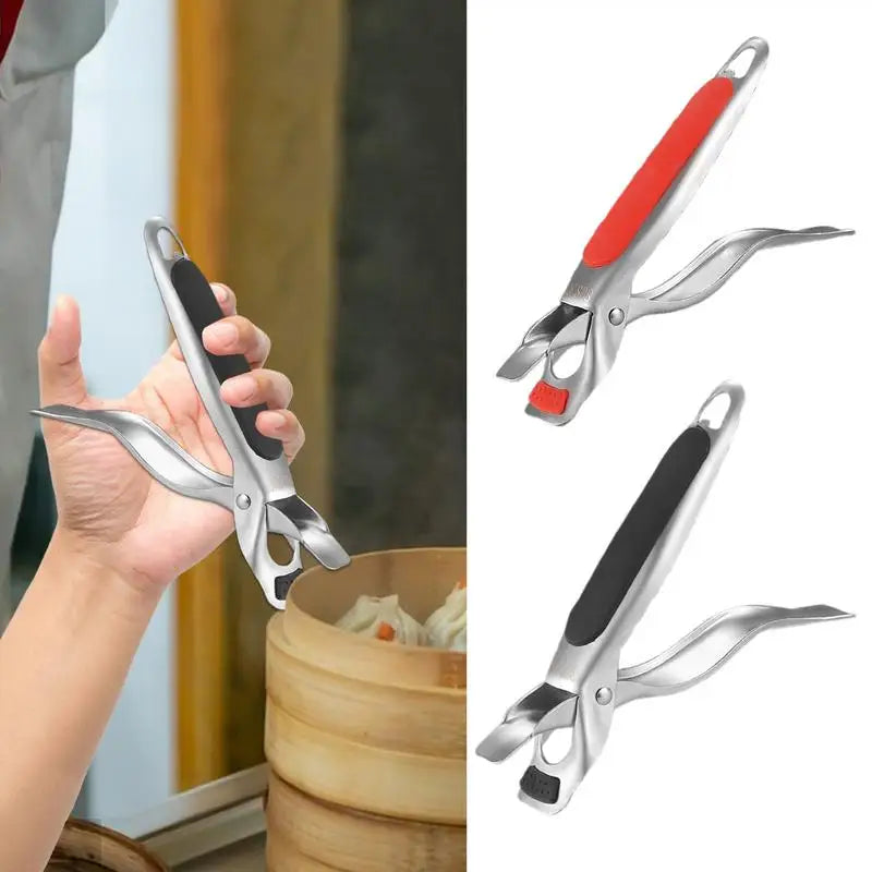 Hot Bowl Stainless Steel Pan Gripper Kitchen Gadget