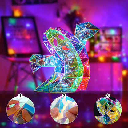 Halloween Iridescent Ghost Decor, Cute Glow LED Lights Holiday Party Decoration S