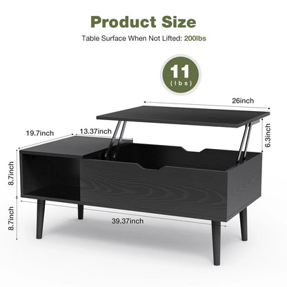39.37"x19.7" Lift Top Coffee Table