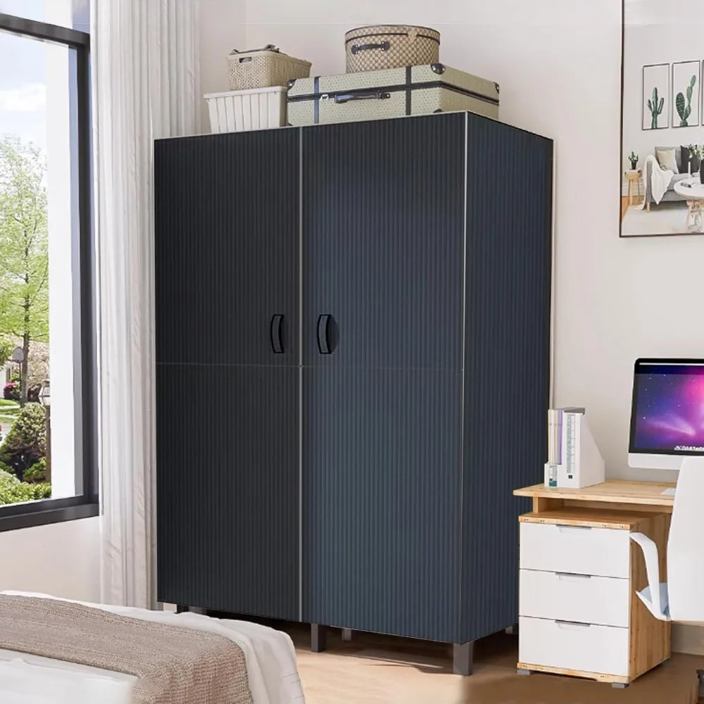 71in Foldable Portable Wardrobe on Wheels
