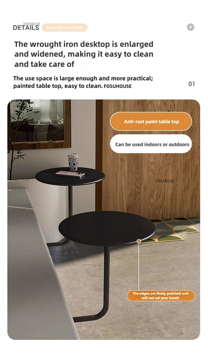 American Wrought Round Iron Dessert Shop Table