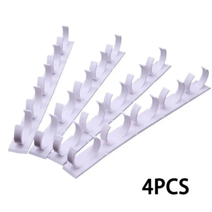 2/4PCS Spice Bottle Rack  Cabinet  Wall Mount Plastic Adhesive Clip