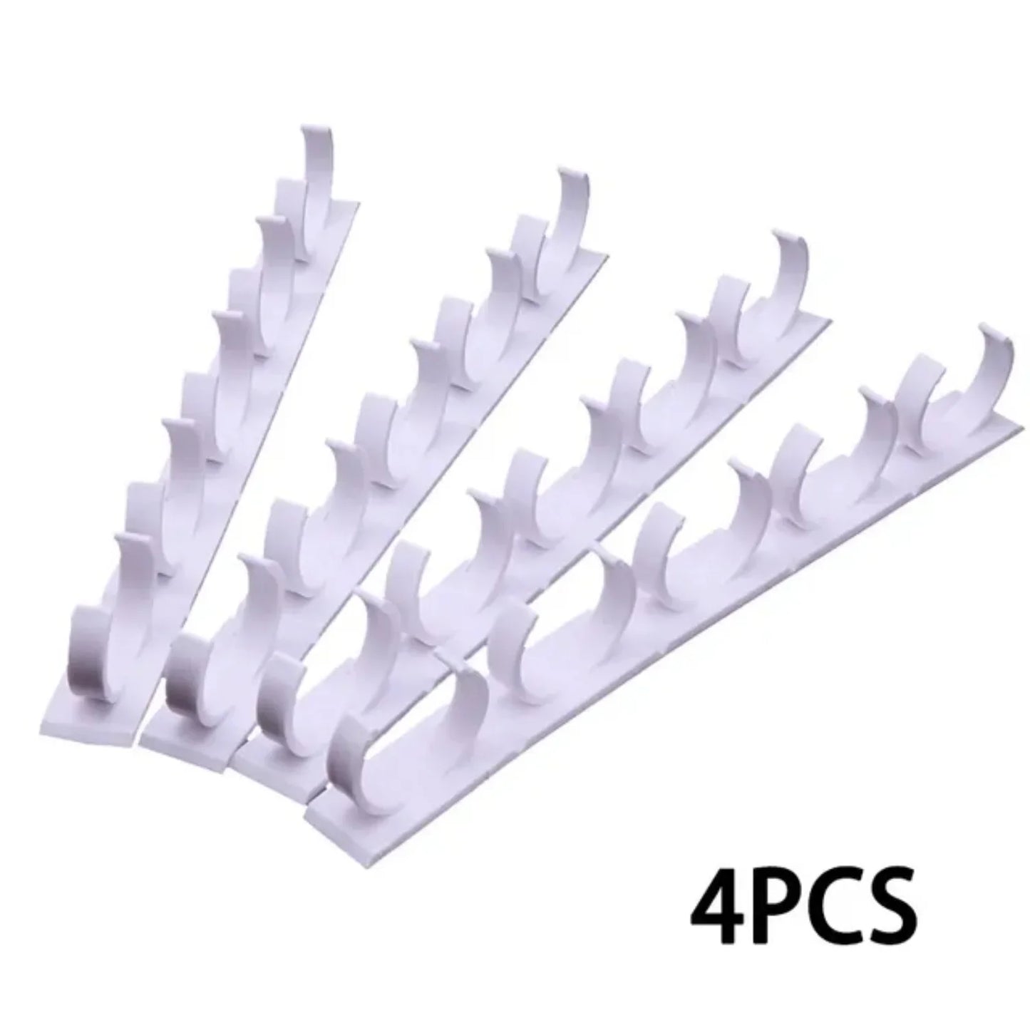 2/4PCS Spice Bottle Rack  Cabinet  Wall Mount Plastic Adhesive Clip