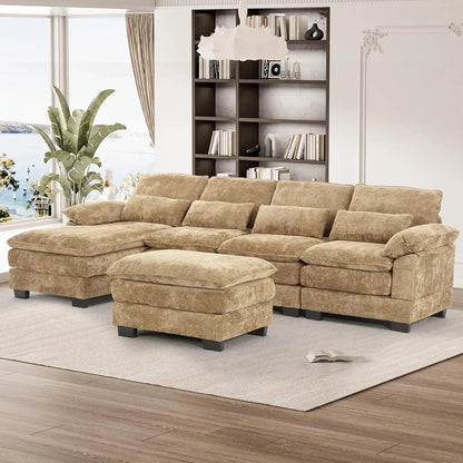 114" U Shape Sectional Cloud Couch