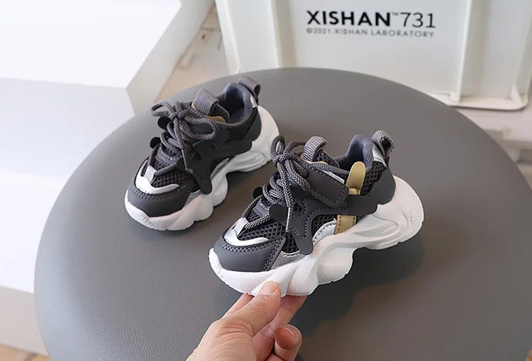 Mesh Breathable Children Sneakers, Baby Soft Bottom Shoes